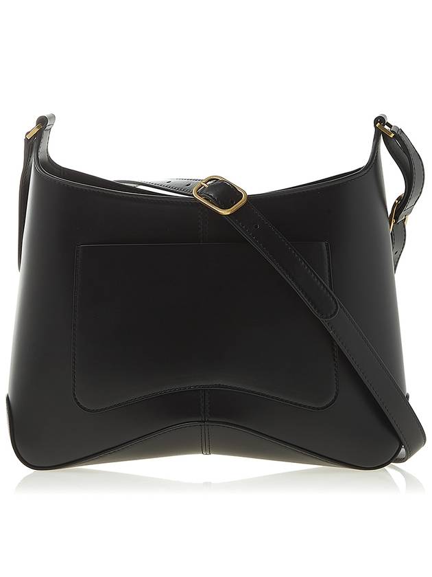 Luxury Balenciaga Trending 2026 Double B Logo Medium Hobo Shoulder Bag Black
