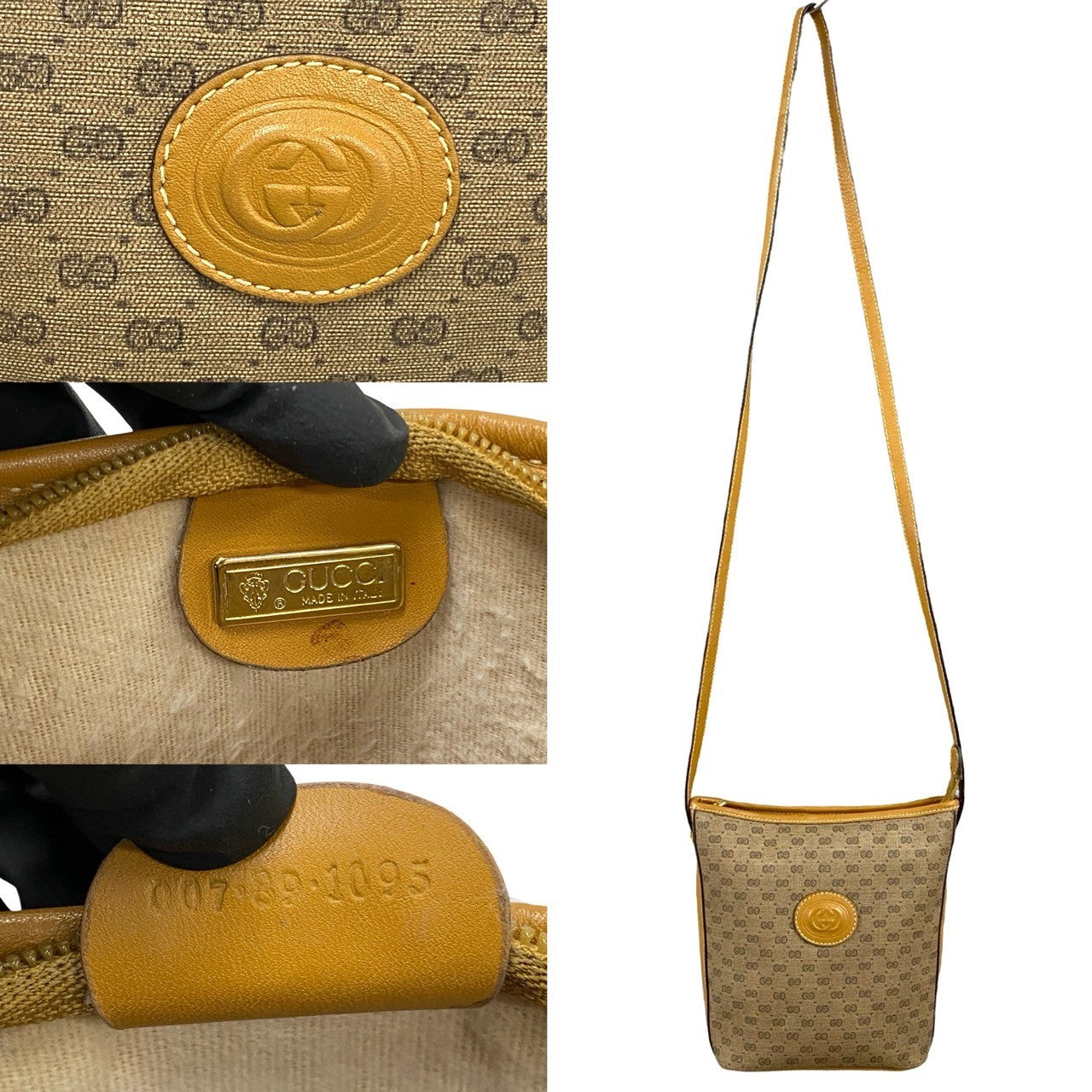 Gucci Micro GG Leather Shoulder Bag