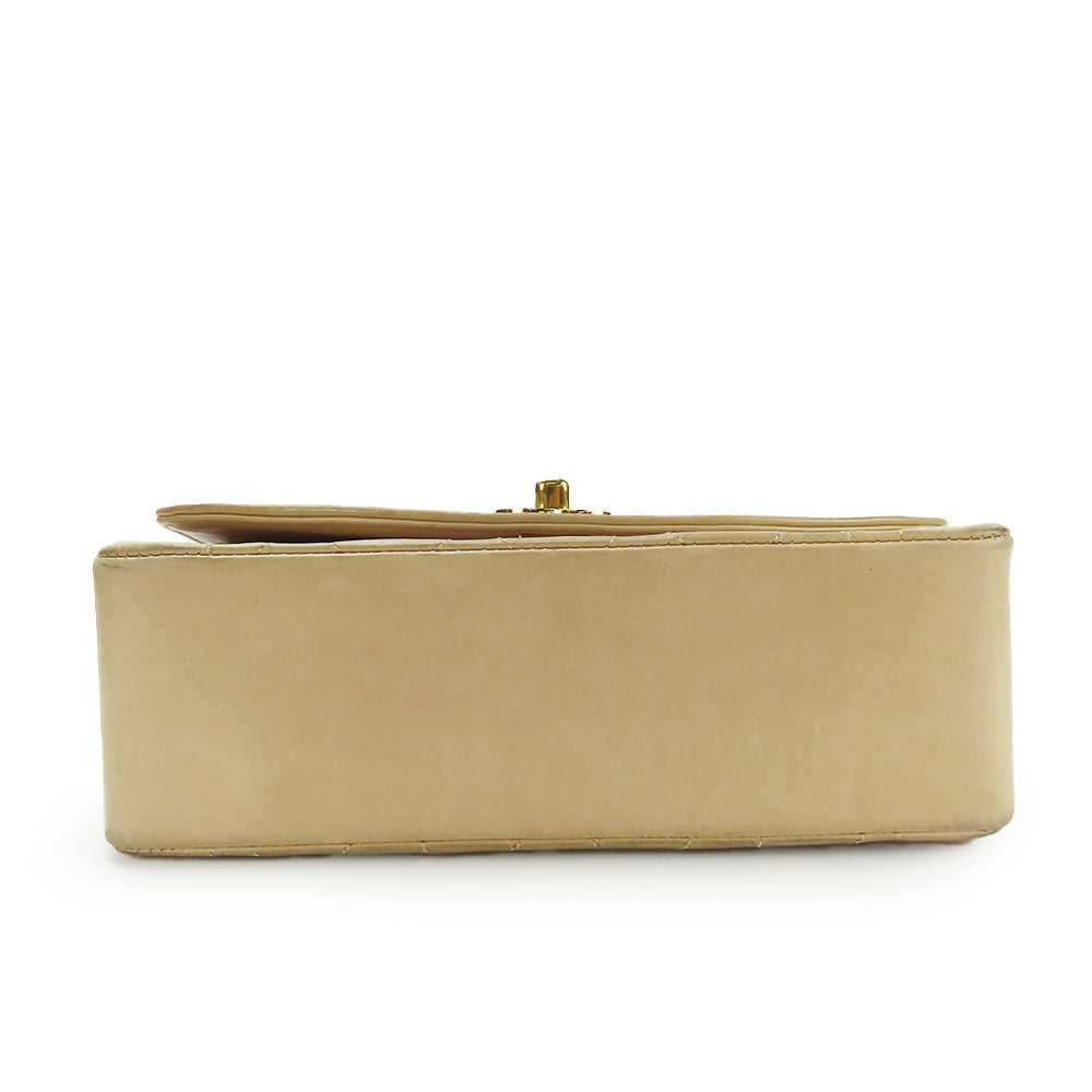 Chanel Diana Lambskin Shoulder Bag Classic Flap