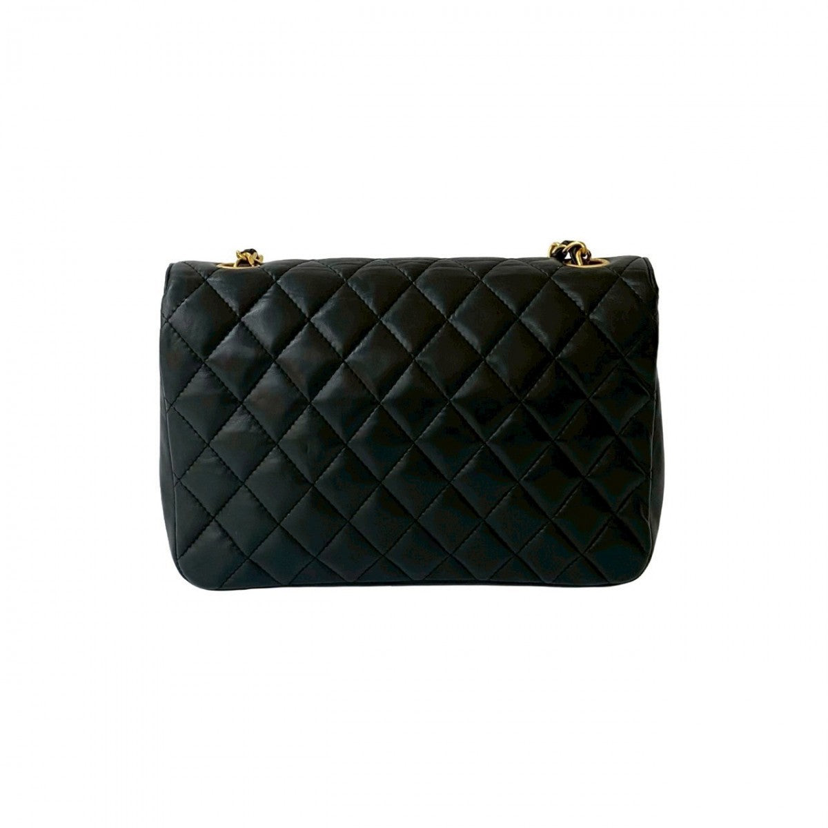 CHANEL Shoulder Bag lambskin black COCO Mark Matrasse Women