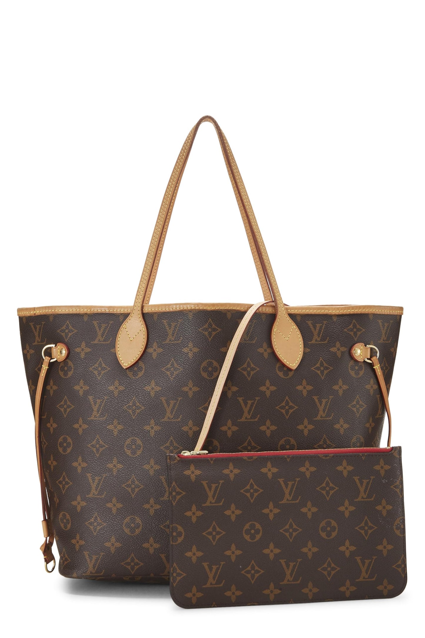 Louis Vuitton, Red Monogram Canvas Neo Neverfull MM, Red