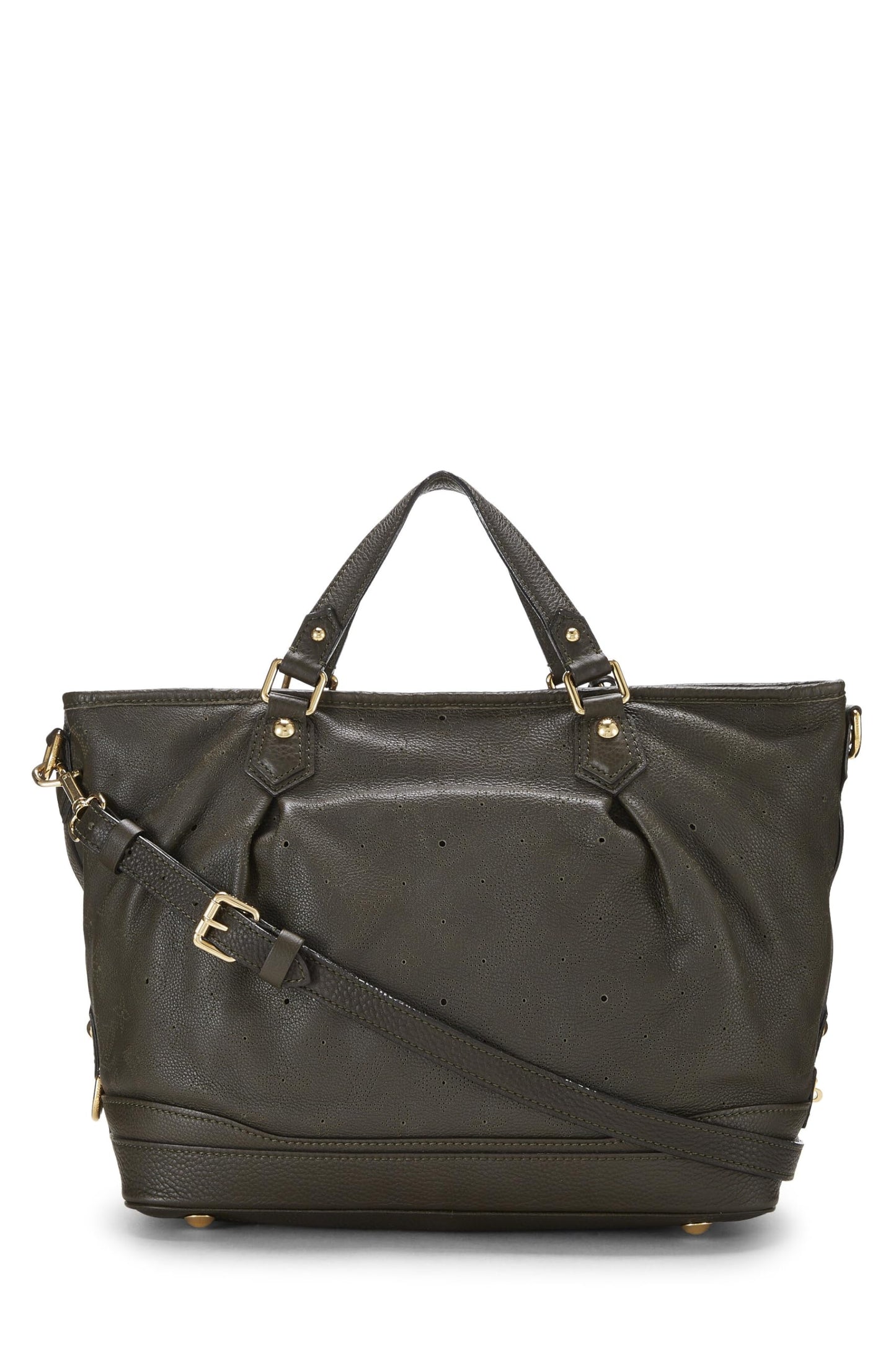 Louis Vuitton, Green Monogram Mahina Leather Stellar PM, Green