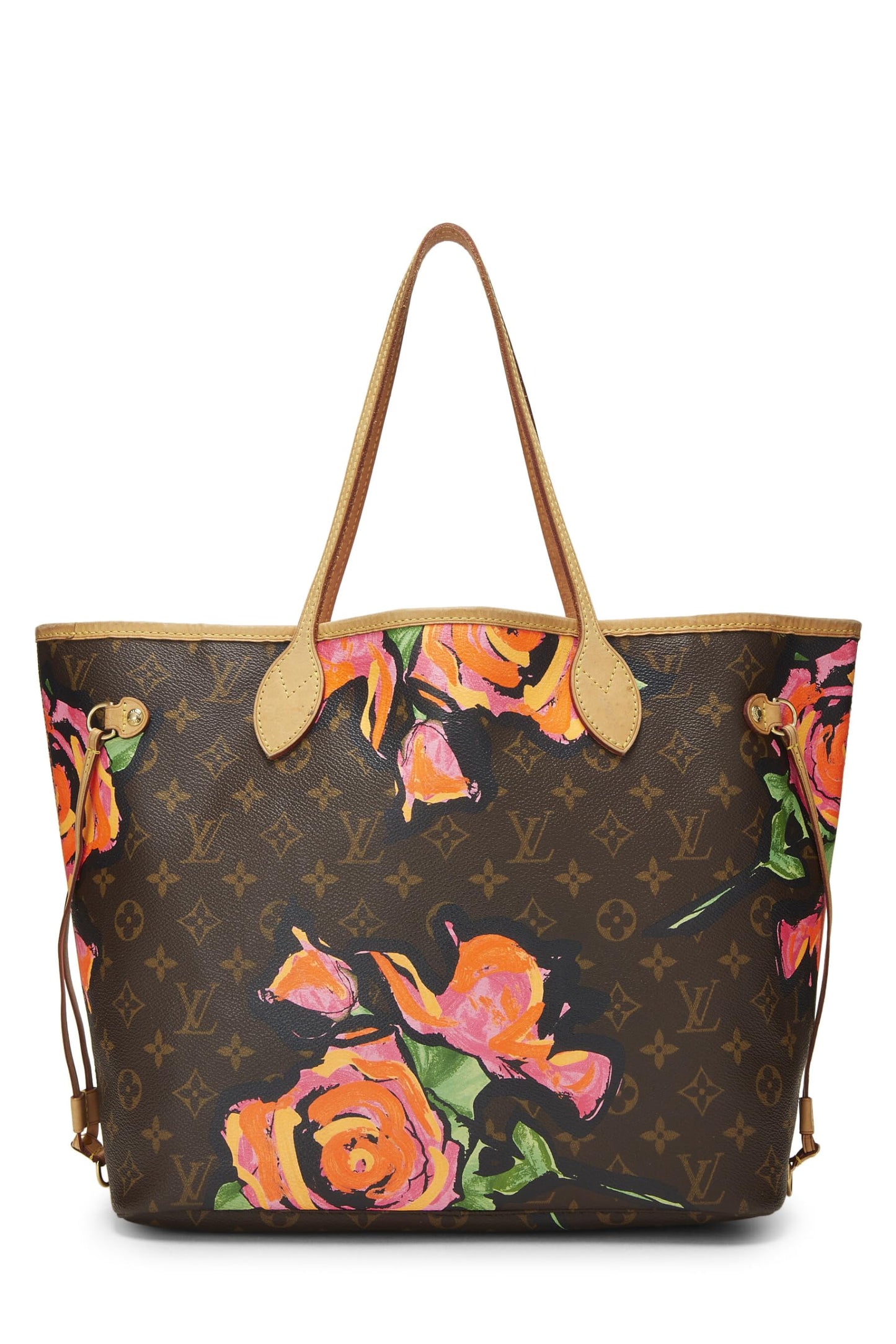 Louis Vuitton, Stephen Spro x Louis Vuitton Monogram Canvas Roses Neverfull MM, Brown
