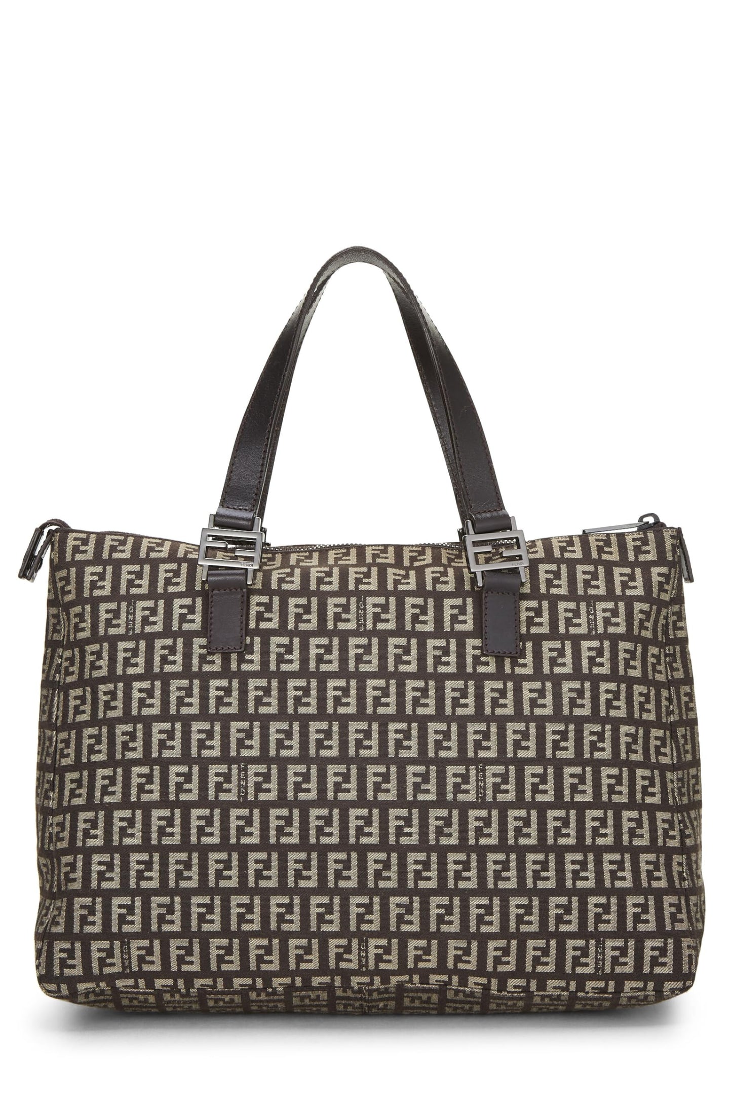 Fendi, Brown Zucchino Canvas Tote, Brown