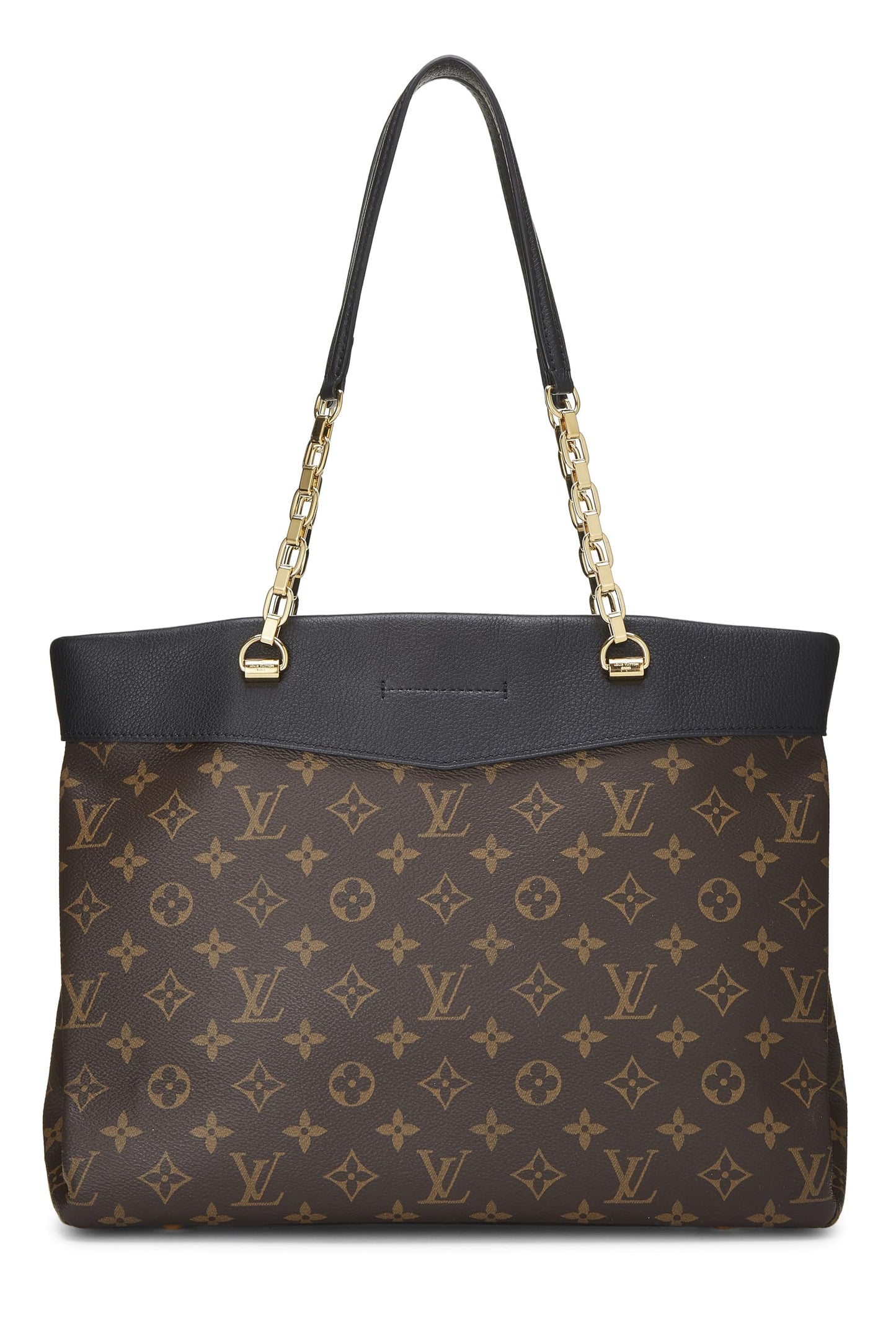Louis Vuitton, Black Monogram Canvas Pallas Shopper, Black