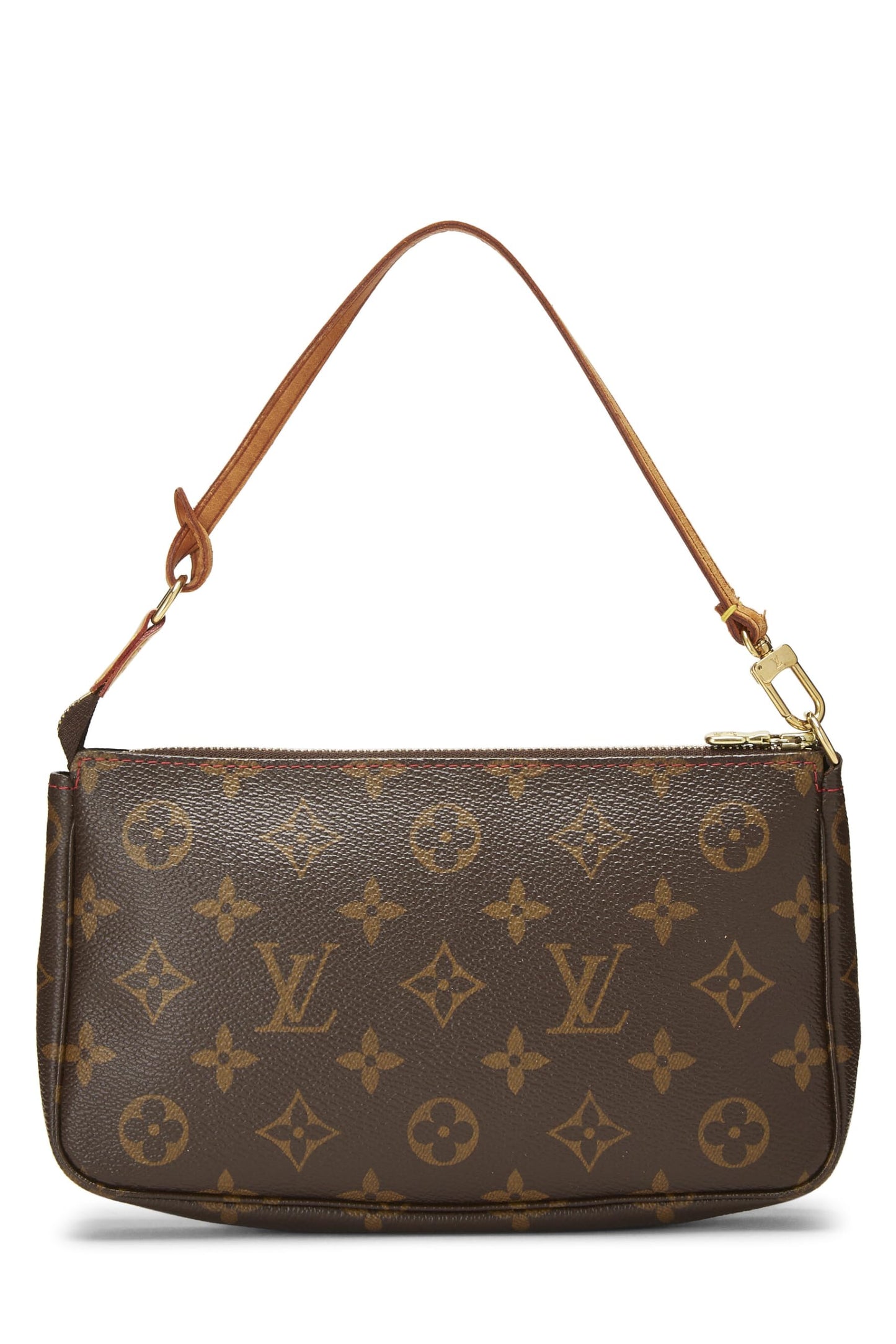 Louis Vuitton, Takashi Murakami x Louis Vuitton Monogram Cerise Canvas Pochette, Brown
