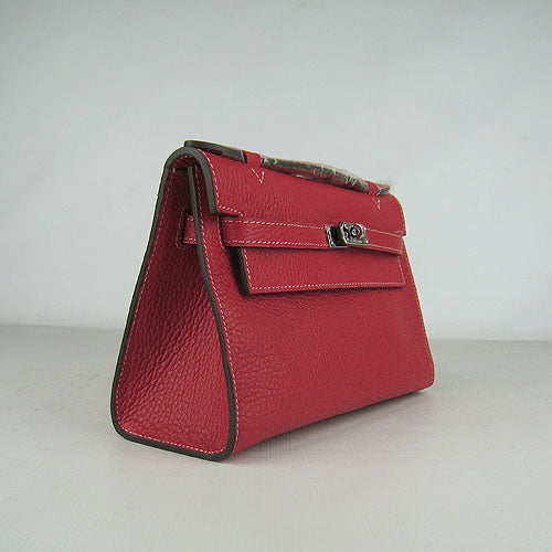 Luxury Hermes Kelly 22cm handbag red
