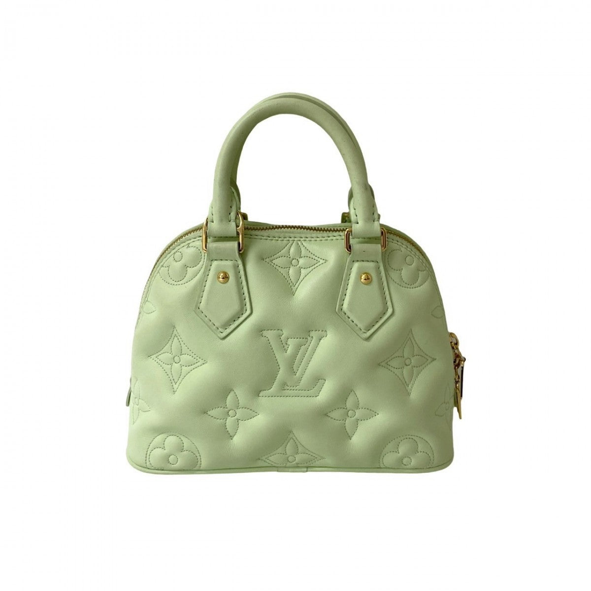 LOUIS VUITTON Shoulder Bag leather Mint green bubble glam Almasoft BB