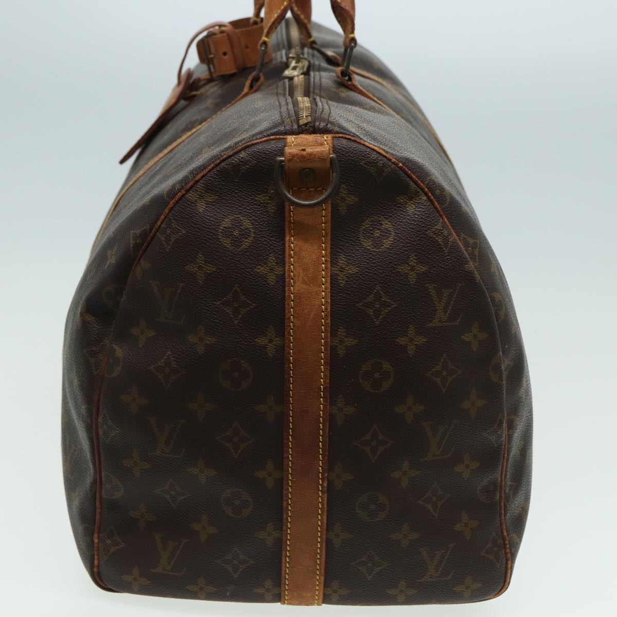 LOUIS VUITTON Monogram Keepall Bandouliere 55 Boston Bag M41414 LV Auth 82643