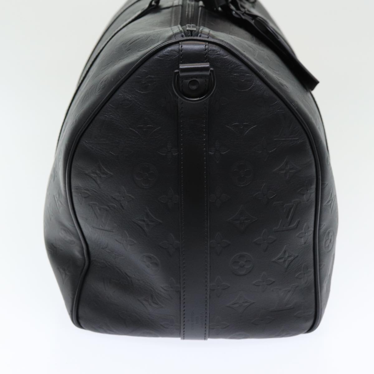 LOUIS VUITTON Shadow Keepall Bandouliere 50 Bag Black M44810 LV Auth 82934SA