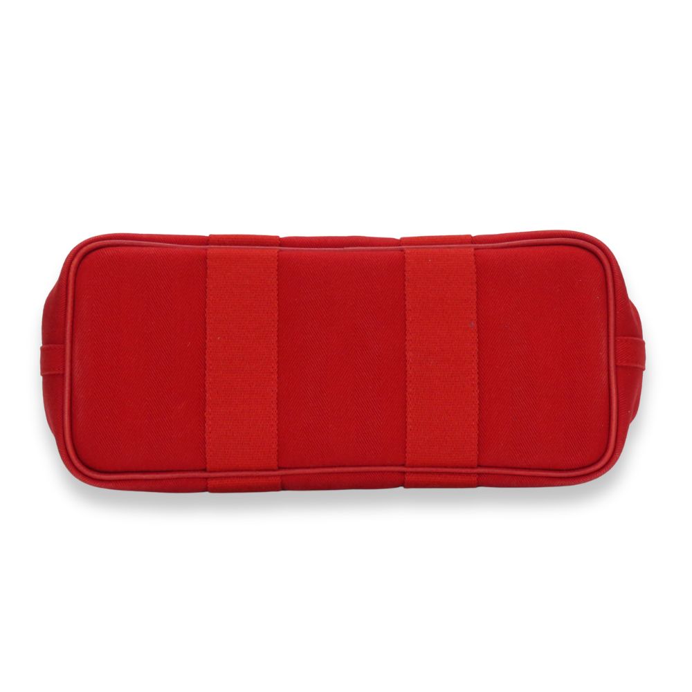 HERMES Handbag Towal chevron Red Valparaiso PM