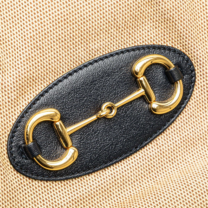 Gucci Horsebit Canvas 2way bag
