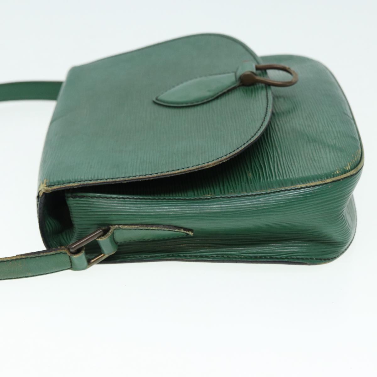 LOUIS VUITTON Epi Saint Cloud GM Shoulder Bag Green LV Auth