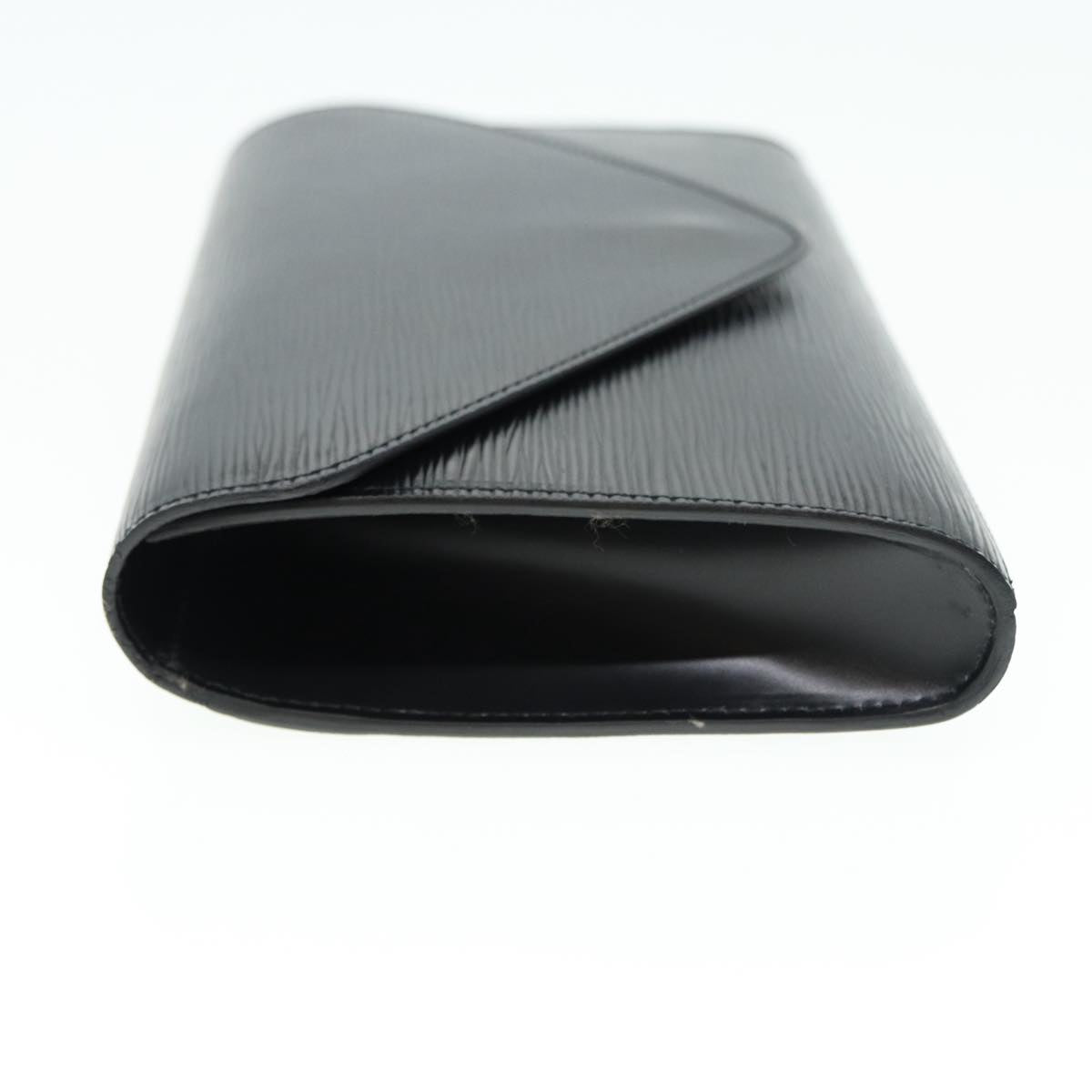 LOUIS VUITTON Epi Art Deco Clutch Bag Black LV Auth