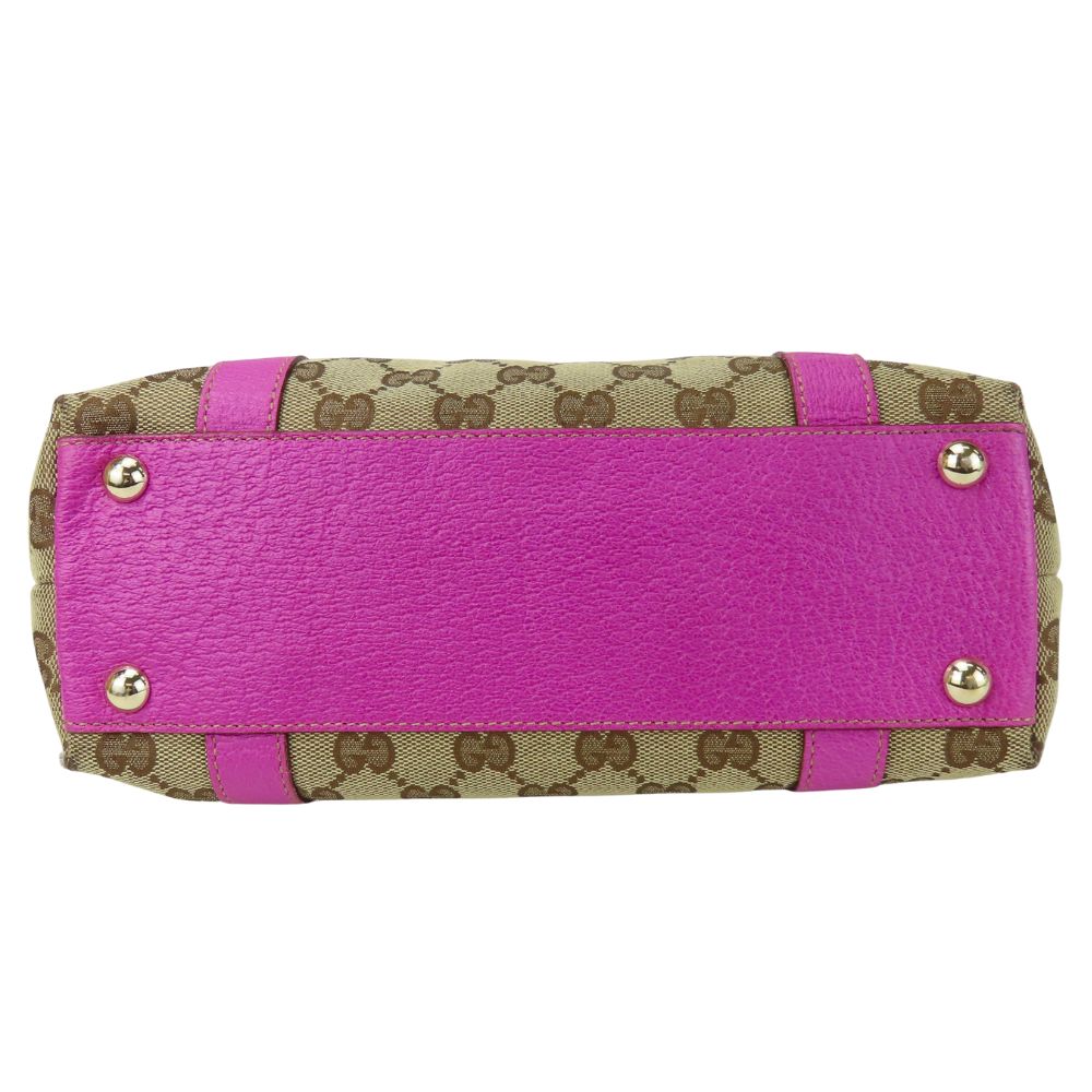 Gucci GG Canvas Leather Handbag