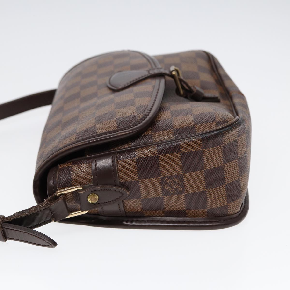 LOUIS VUITTON Damier Ebene Sologne Shoulder Bag LV Auth