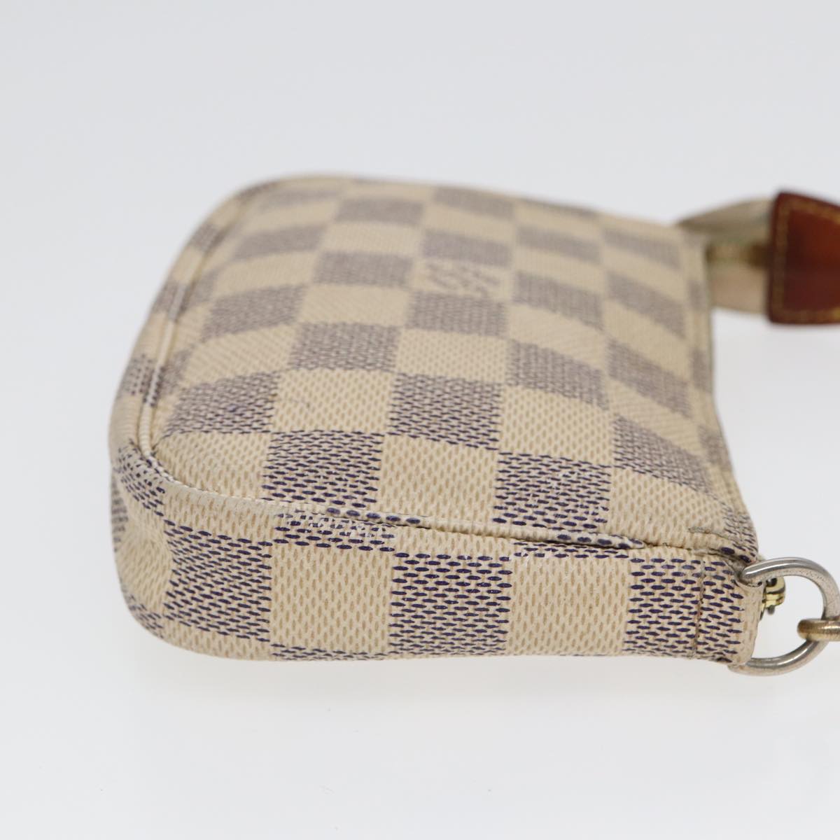 LOUIS VUITTON Damier Azur Mini Pochette Accessoires Pouch LV Auth