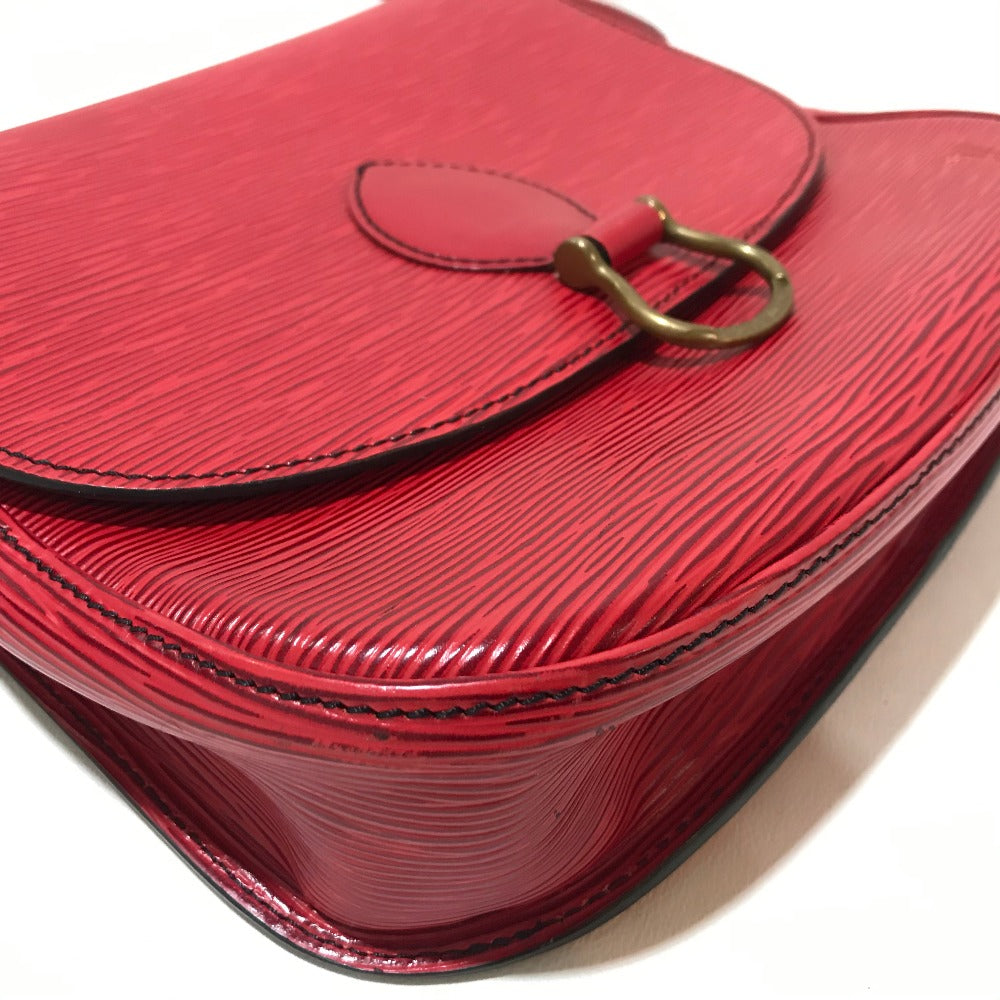 LOUIS VUITTON Shoulder Bag Epi Leather Red Epi Saint-Cloud Women