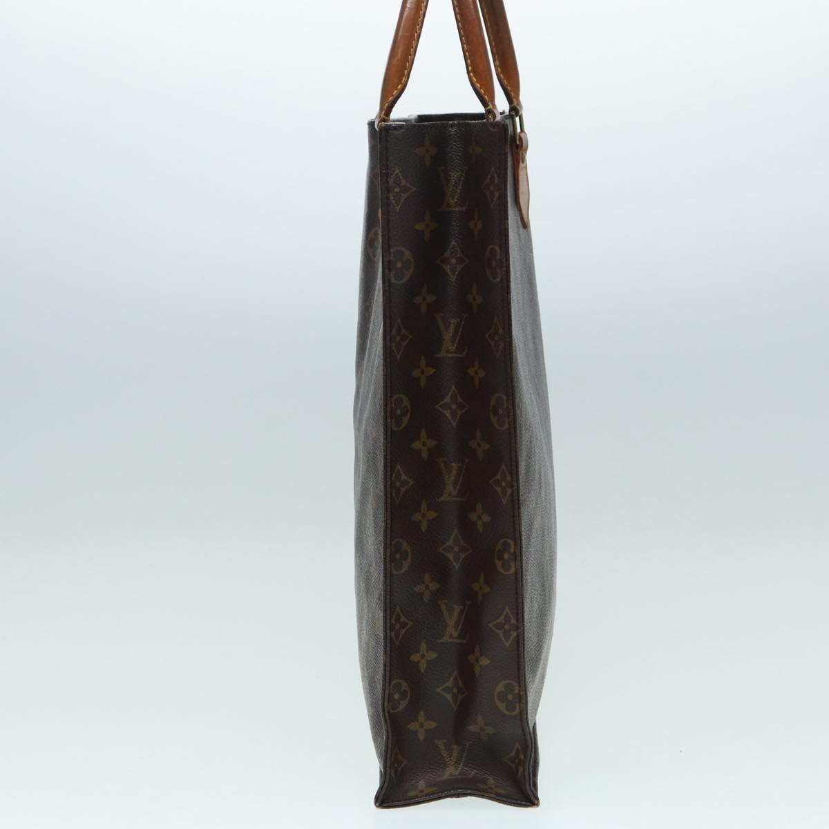 LOUIS VUITTON Monogram Sac Plat Hand Bag LV Auth