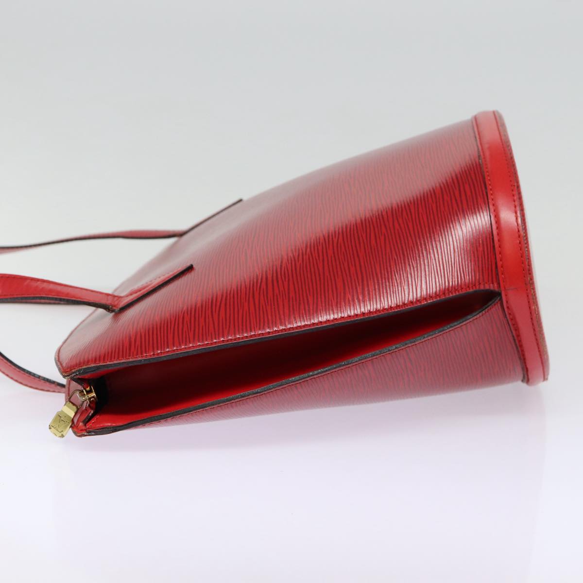 LOUIS VUITTON Epi Saint Jacques Shopping Shoulder Bag Red LV Auth