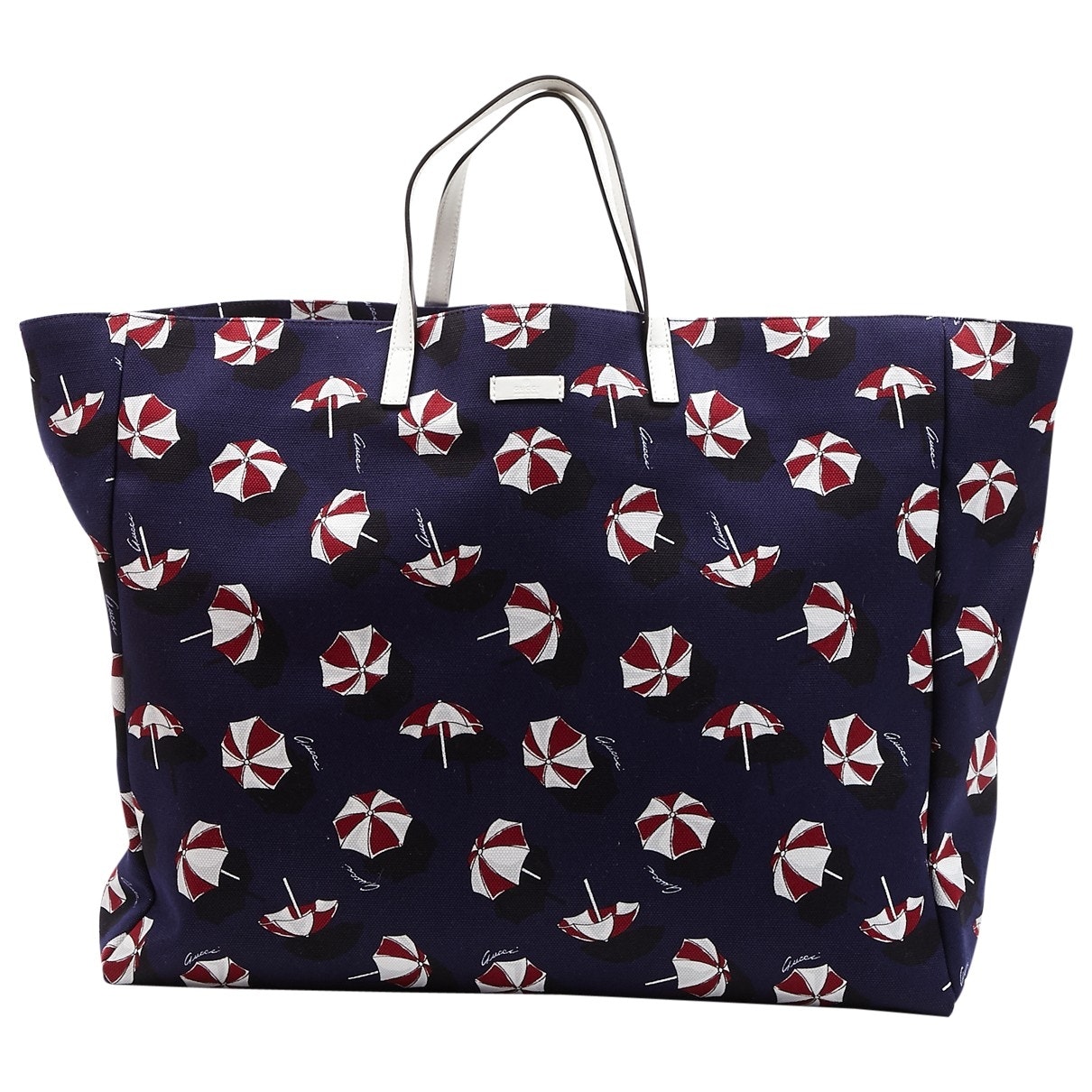 Gucci blue cloth handbag