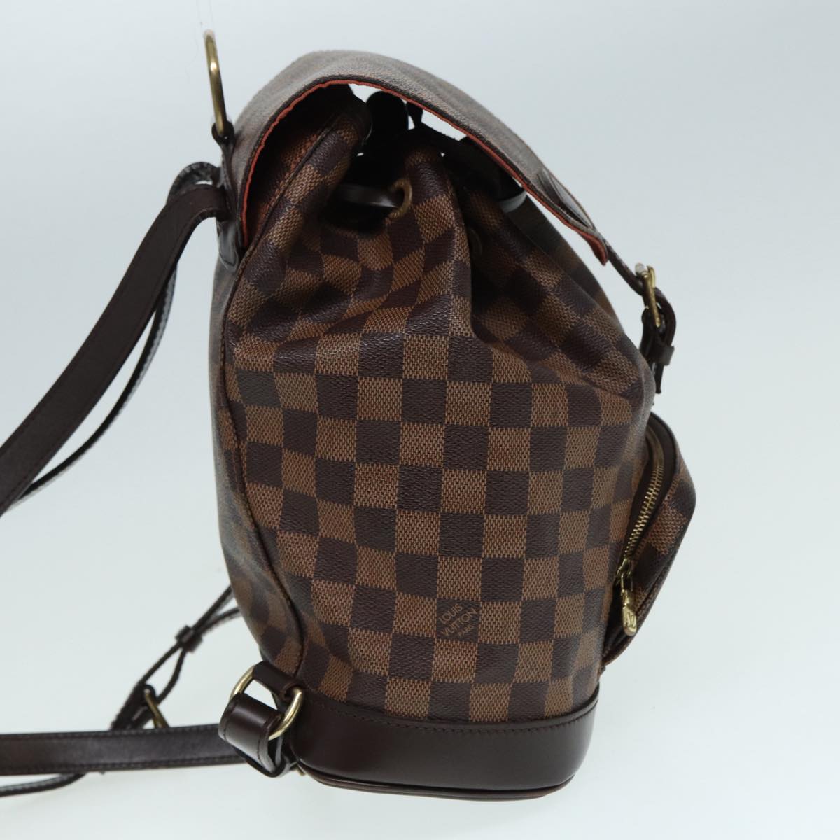 LOUIS VUITTON Damier Ebene Montsouris MM Backpack LV Auth