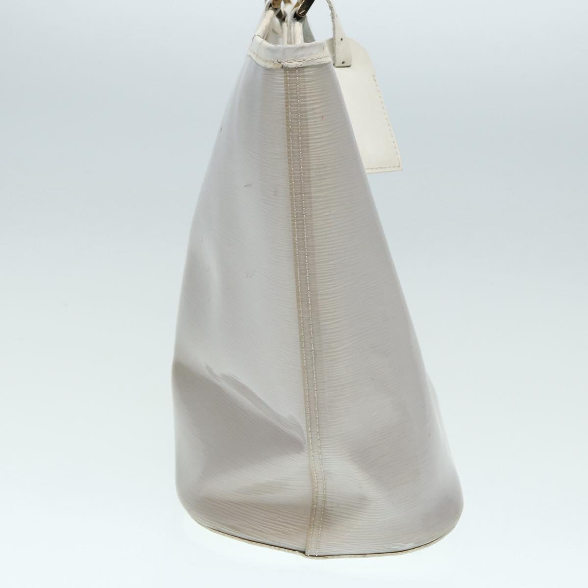 LOUIS VUITTON Epi Plage Lagoon Bay Tote Bag White Clear LV Auth