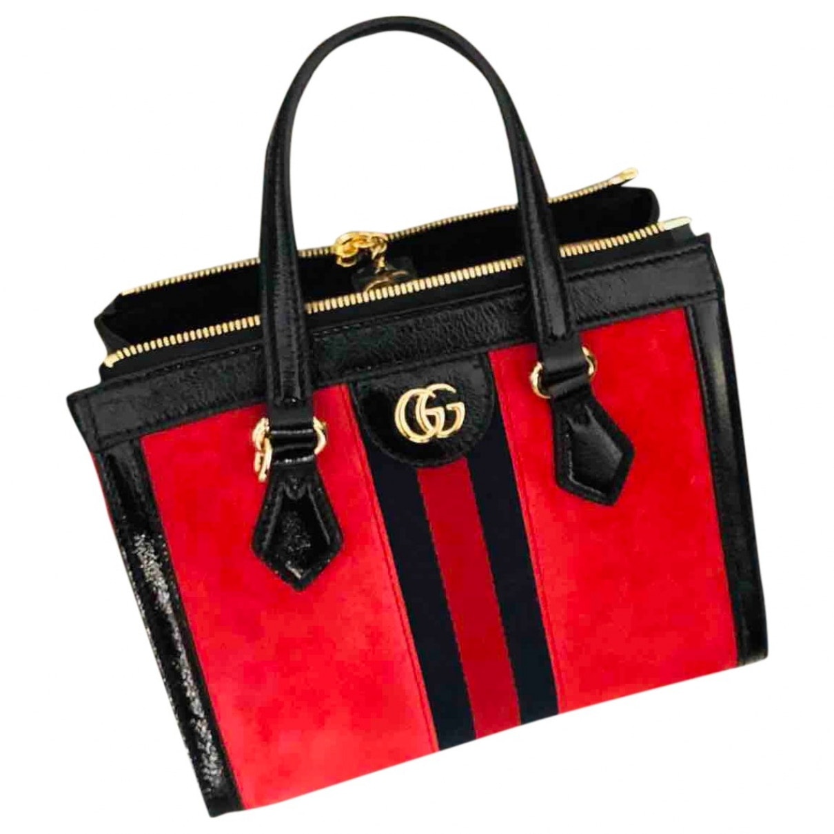 Gucci ophidia red suede handbag