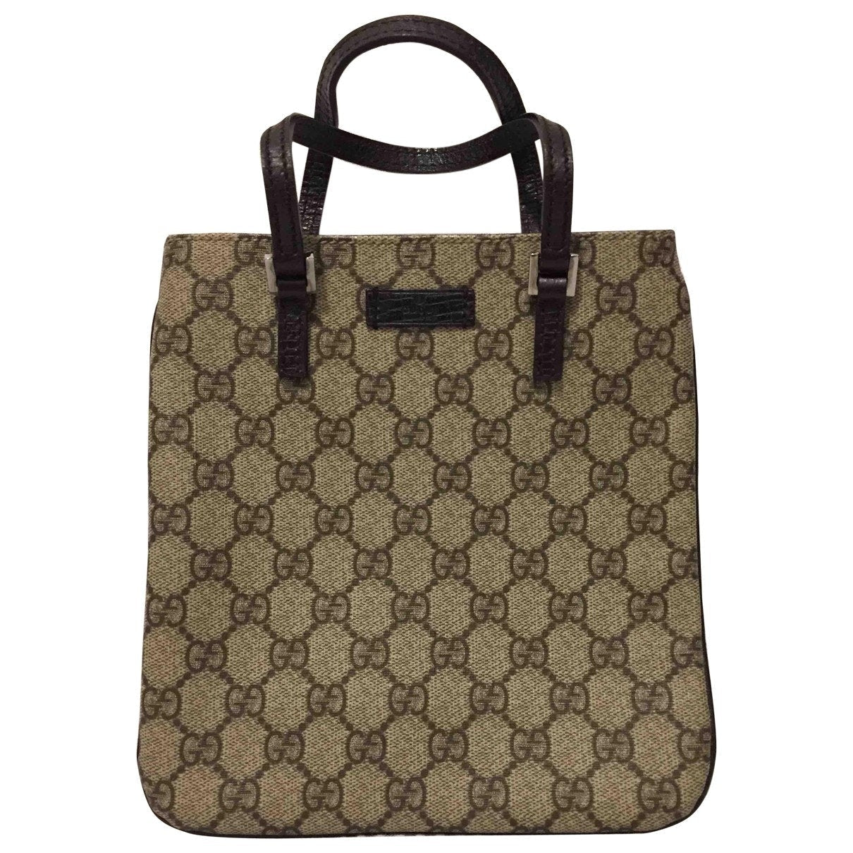 Gucci brown cloth handbag