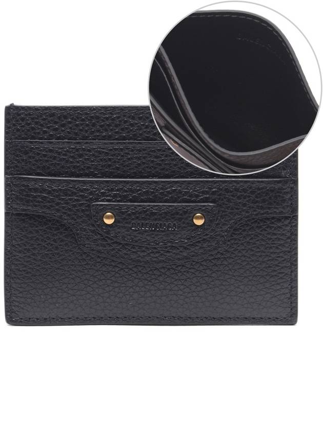 Luxury Balenciaga Trending 2026 Neo Classic Card Wallet Black