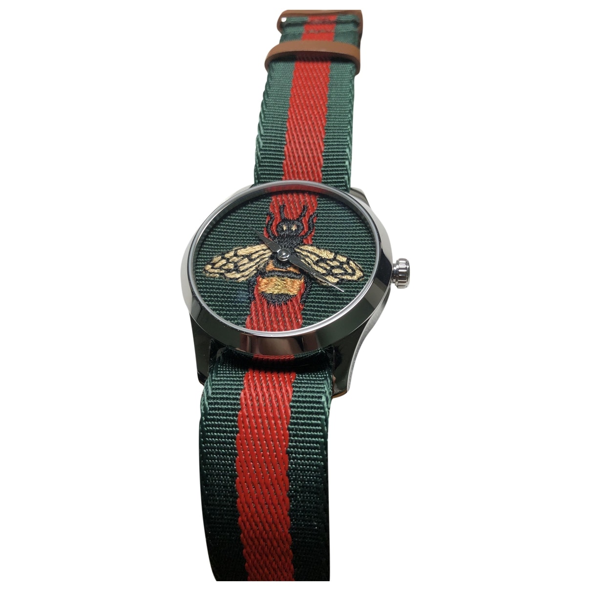 Gucci le marché des merveilles green steel watch