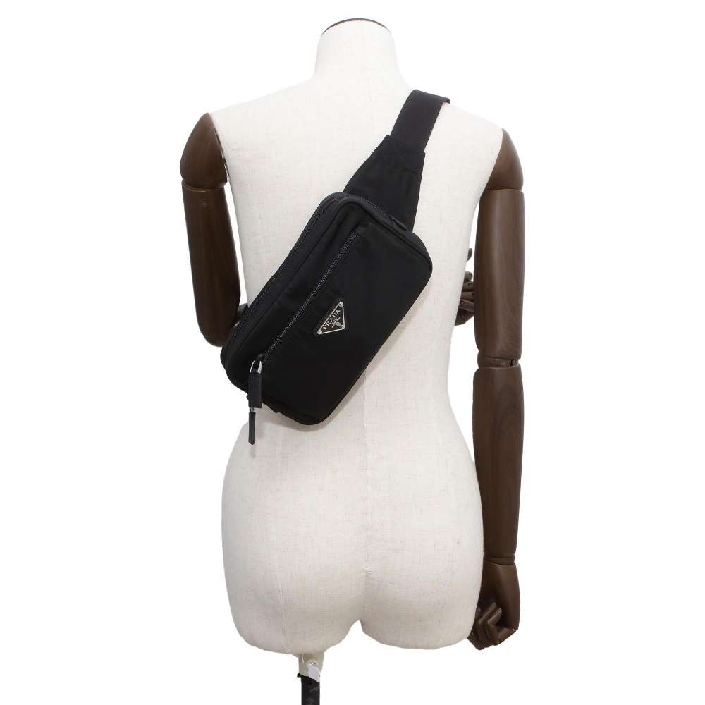 PRADA Waist Bag Black Nylon