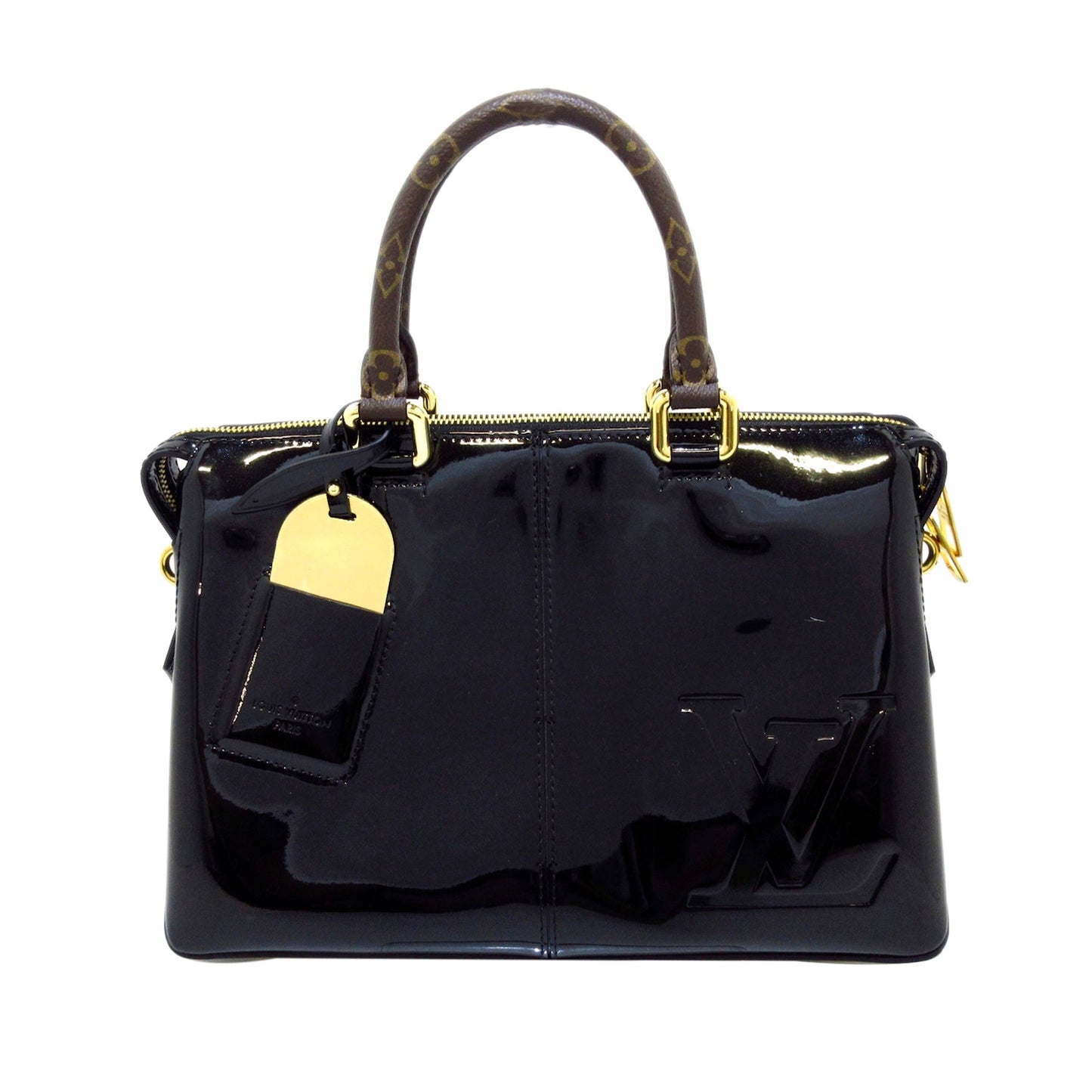 Louis Vuitton Miroir Handbag Black Vernis