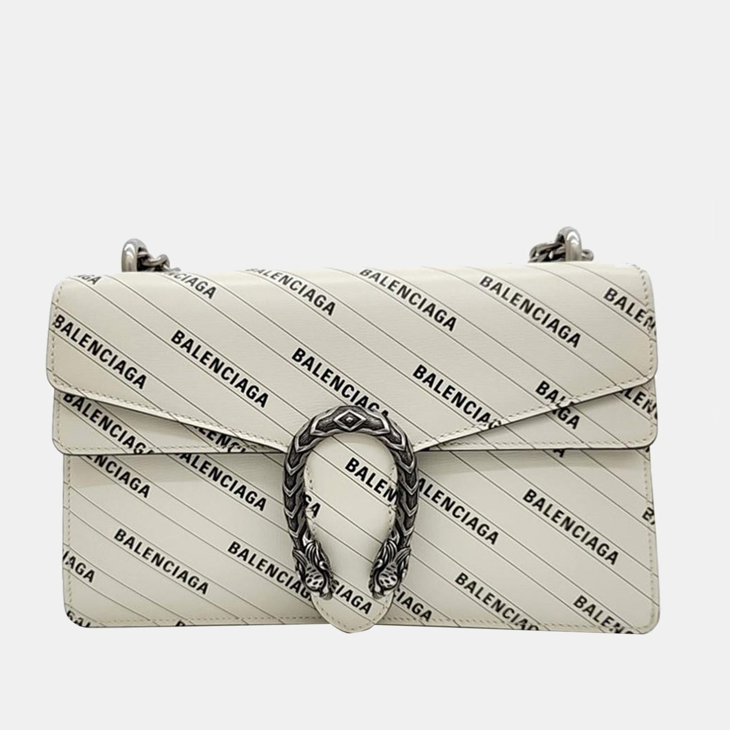 Gucci x Luxury Balenciaga Trending 2026 White Leather The Hacker Project Dionysus bag