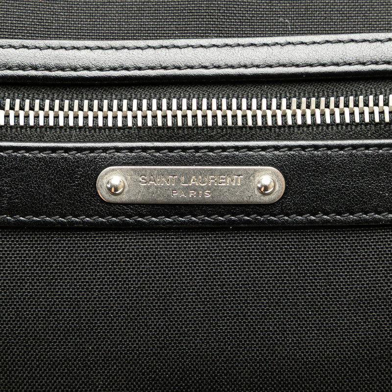Saint Laurent City Canvas Leather Waist Bag