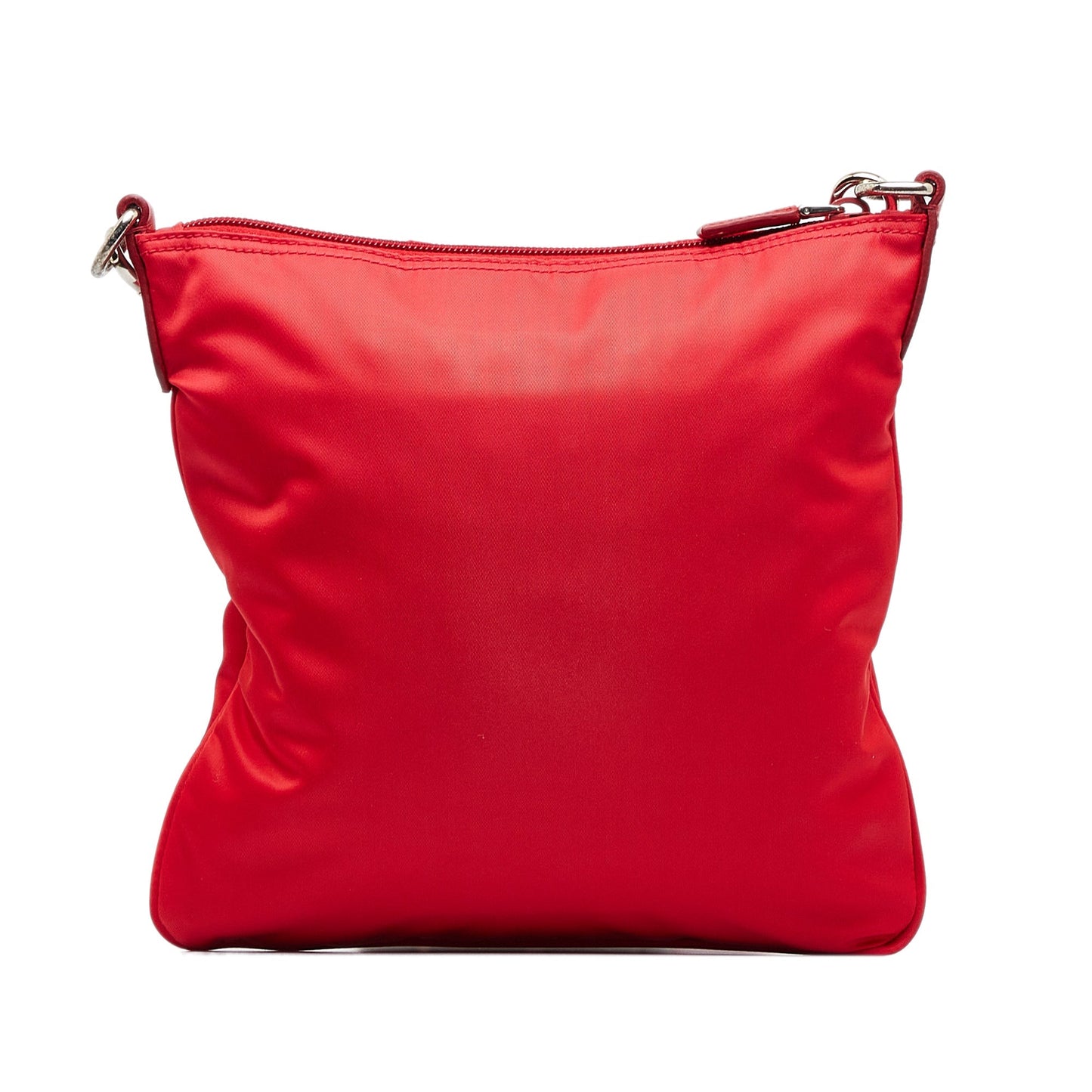 Prada Tessuto Red Nylon Canvas Luxury Handbag