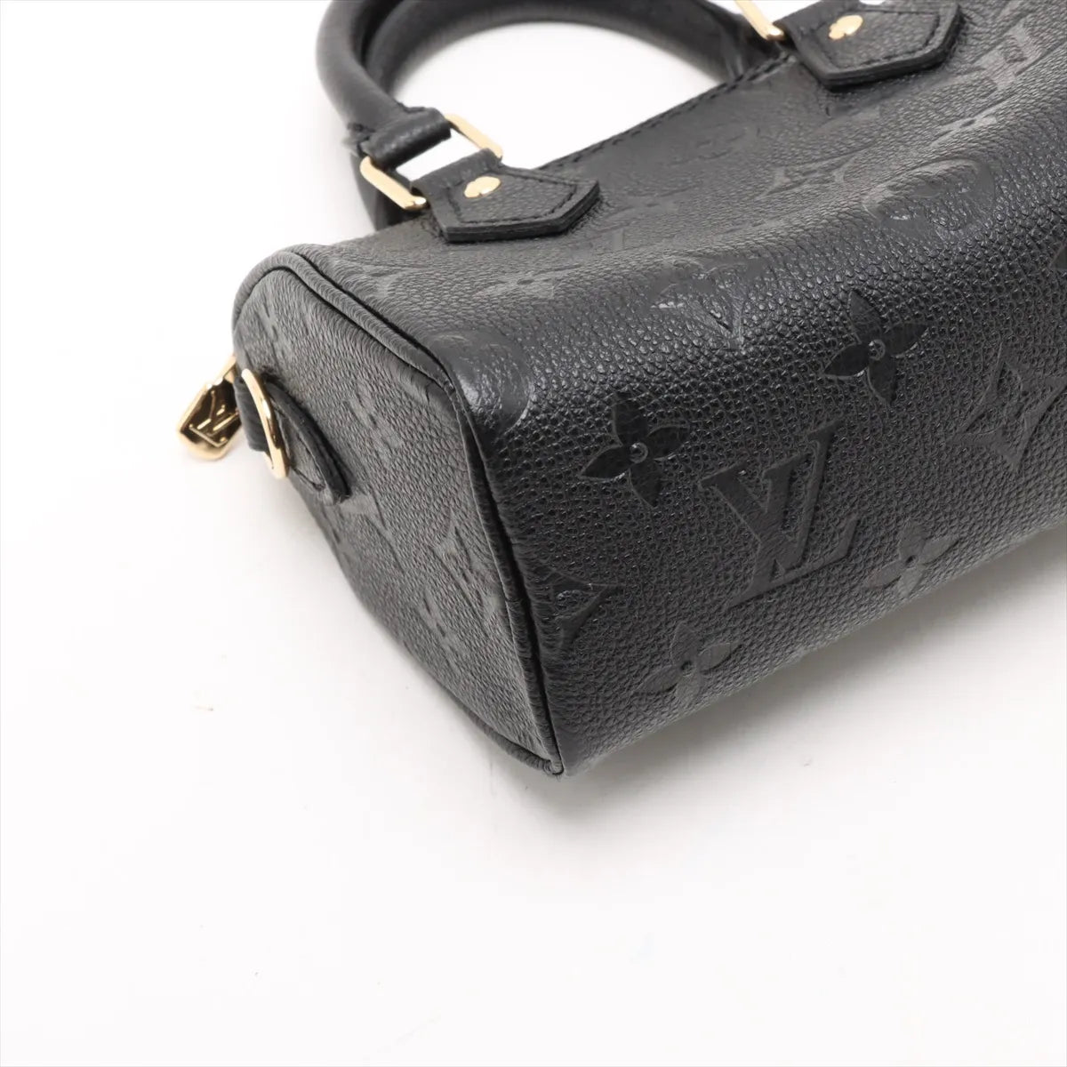 Louis Vuitton Noir Monogram Empreinte Leather Nano Speedy Clearance Sale