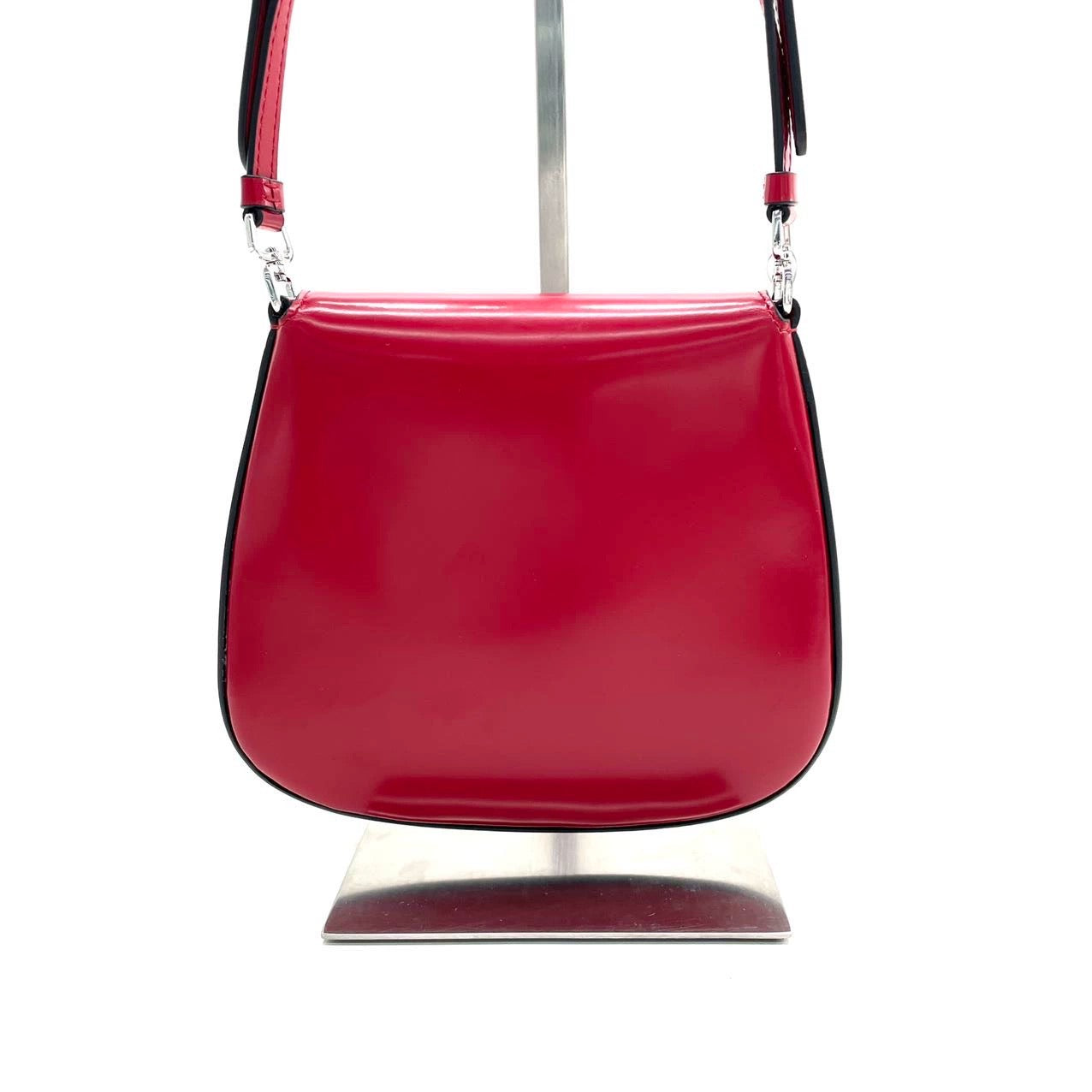 Prada Cleo Flap Red Leather Mini Shoulder bag - Style 2