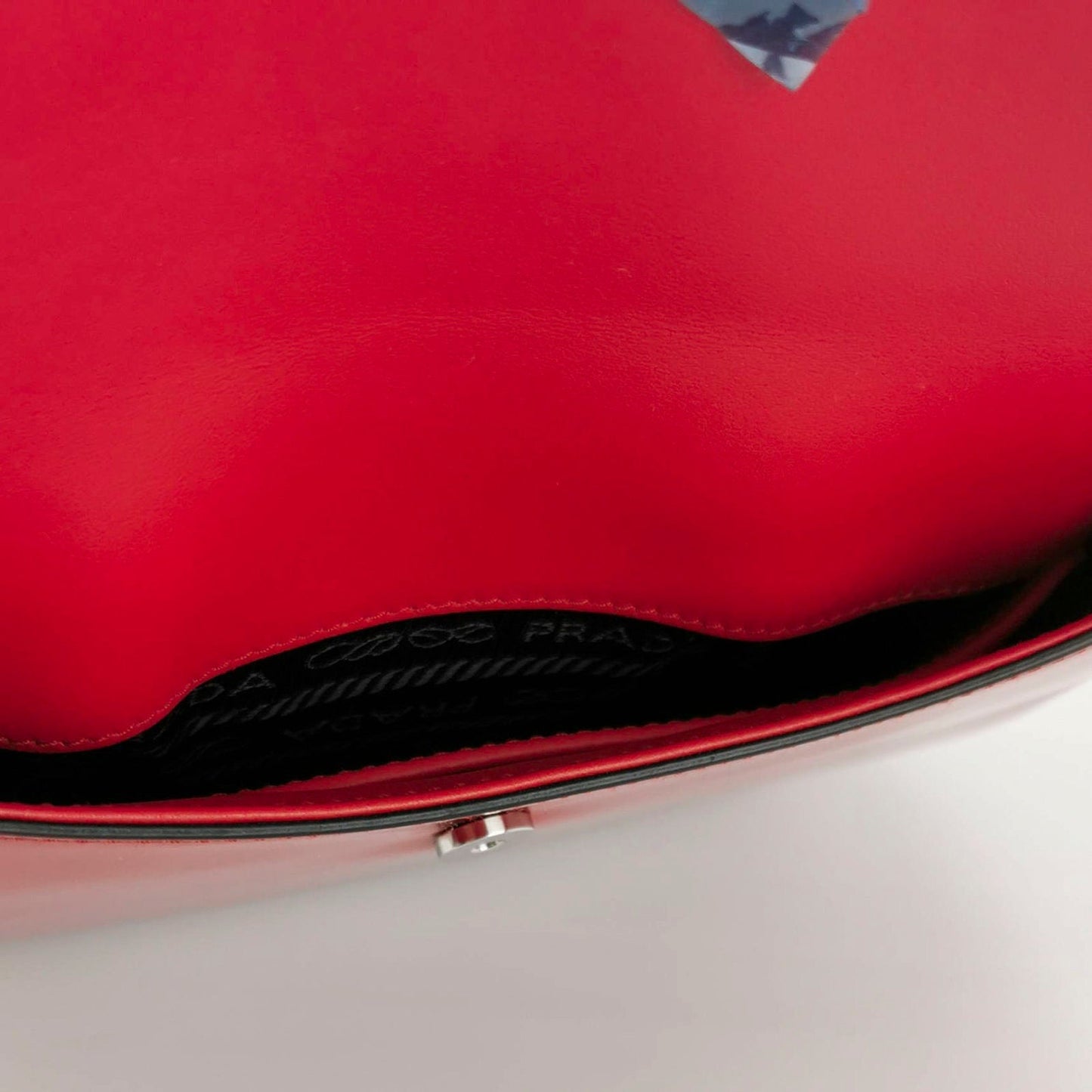 Prada Cleo Flap Red Leather Small Shoulder bag