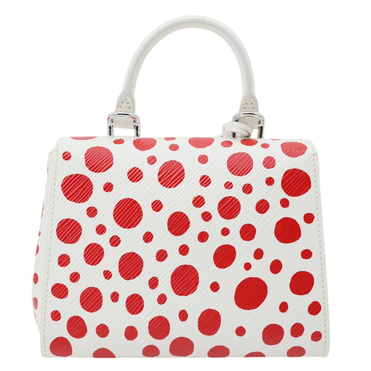 LOUIS VUITTON LV x YK Cluny Mini Monogram Kusama Epi Leather Shoulder Bag Red