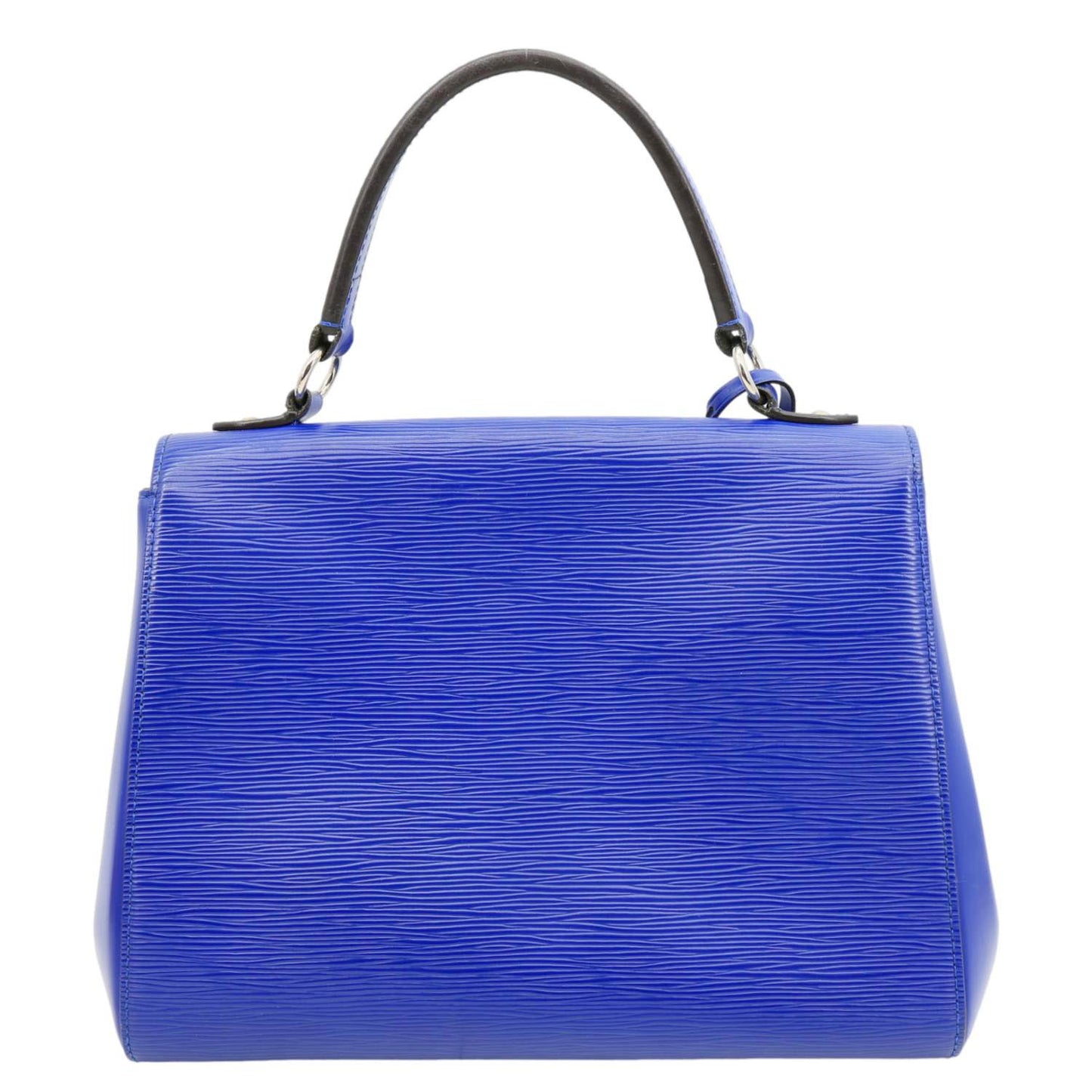 LOUIS VUITTON Cluny MM Epi Leather Top Handle Crossbody Bag Blue