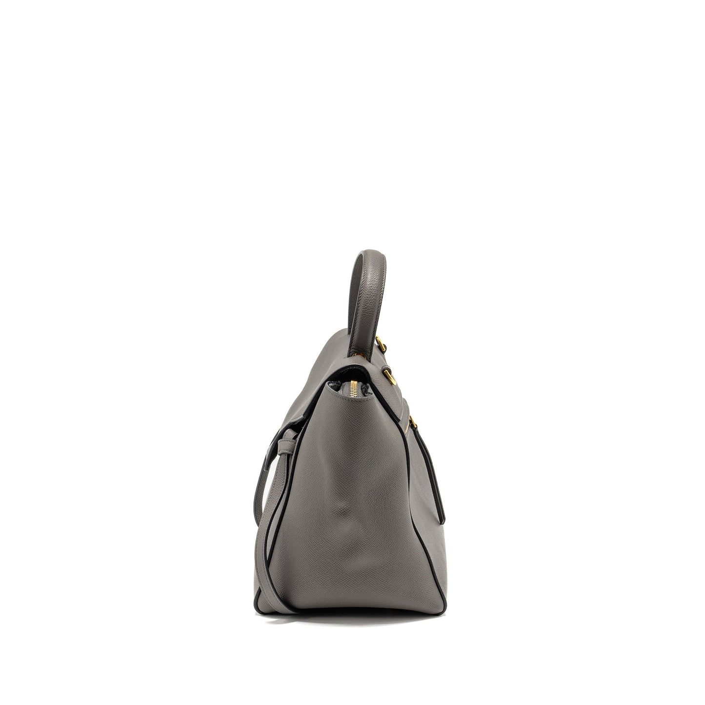 Luxury CELINE Mini Belt Bag Calfskin Grey GHW