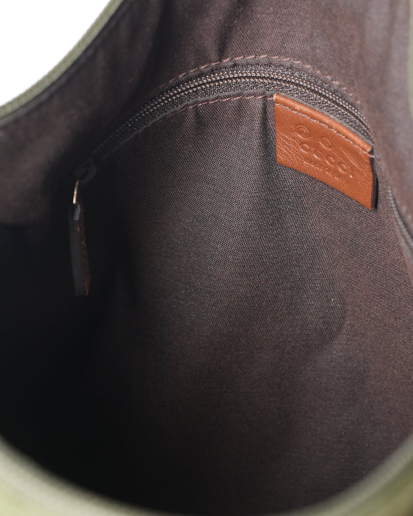 Gucci Lou Leather Canvas Shoulder Bag