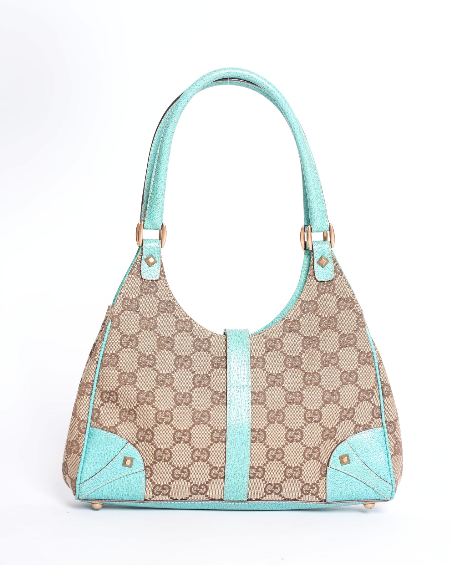 Gucci Leather Canvas Shoulder Bag