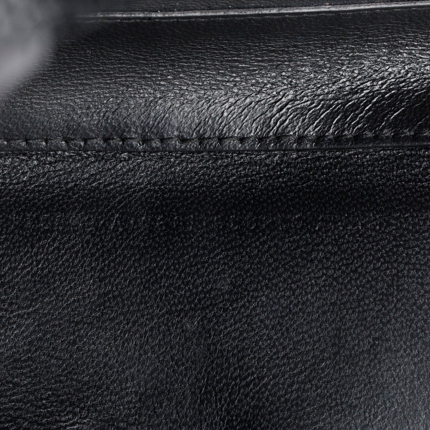 Balenciaga Black Croc-Embossed Calfskin Leather Triangle Clutch