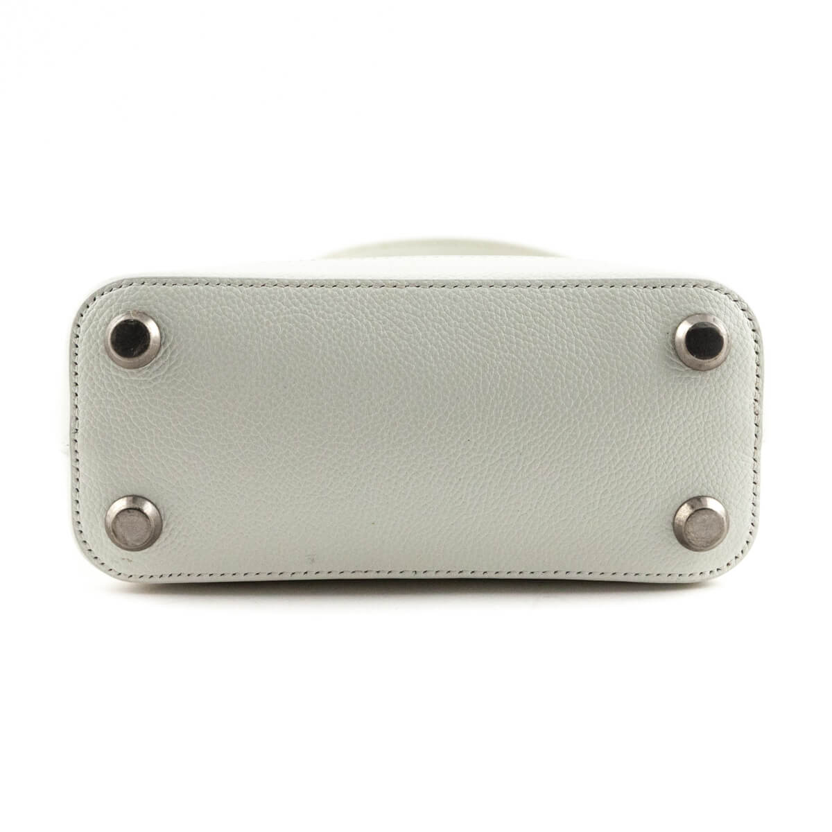Luxury Balenciaga Trending 2026 White Grained Calfskin XXS Ville Top Handle Bag