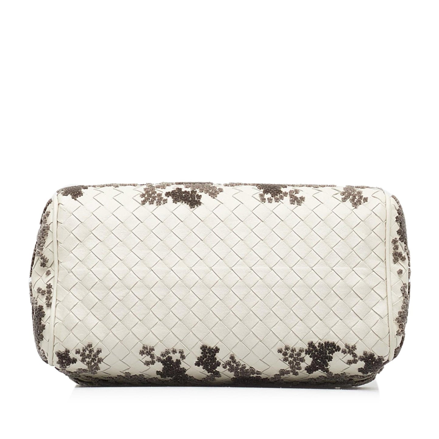 Luxury Bottega Veneta In Mist Intrecciato Flocked Velvet Bouquet Duffel Bag (SHG-xasGlj)