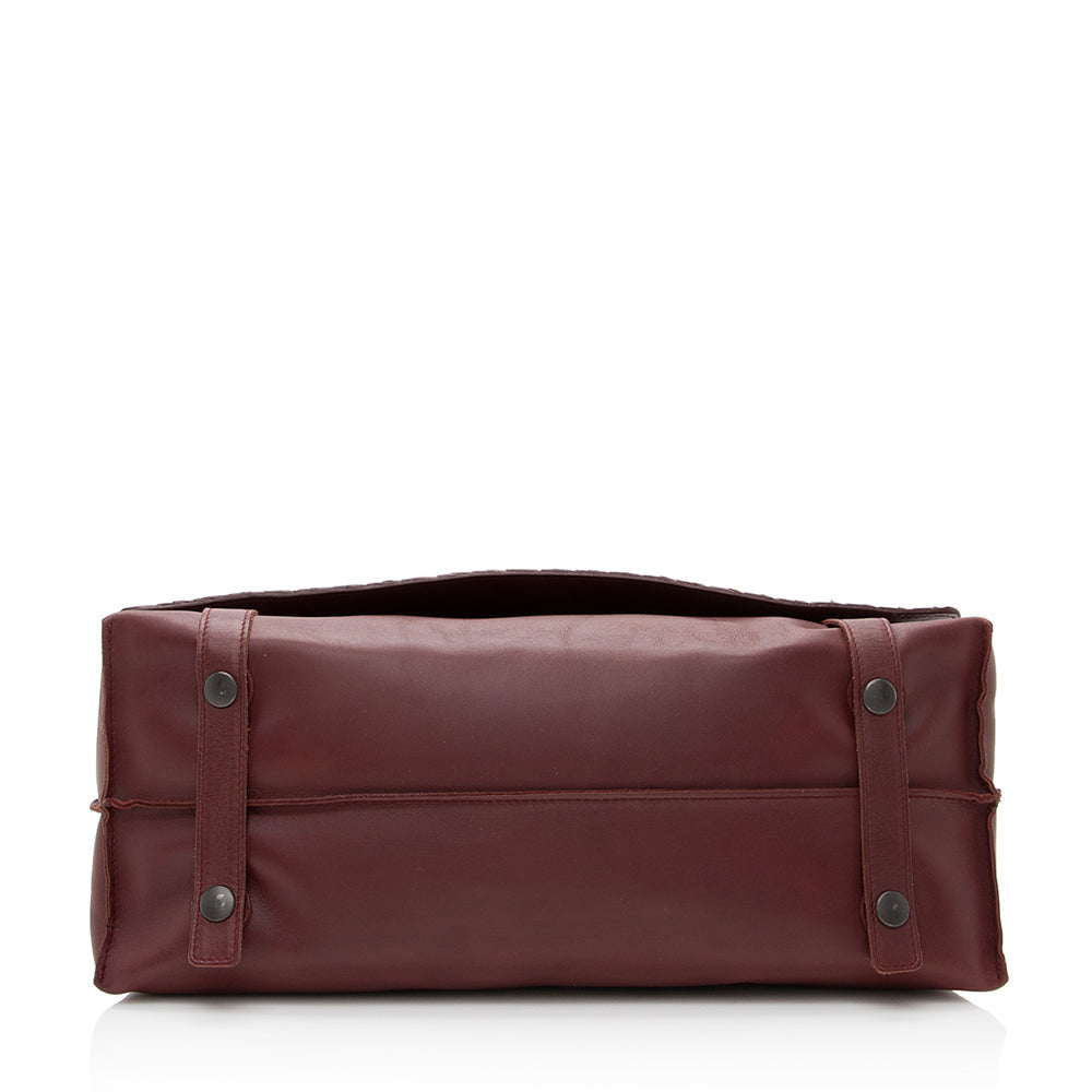 Luxury Bottega Veneta Intrecciato Nappa Messenger Bag (SHF-19188)