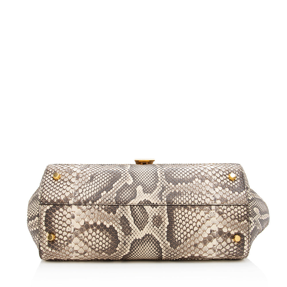 Luxury Bottega Veneta Python Angle Shoulder Bag (SHF-19145)
