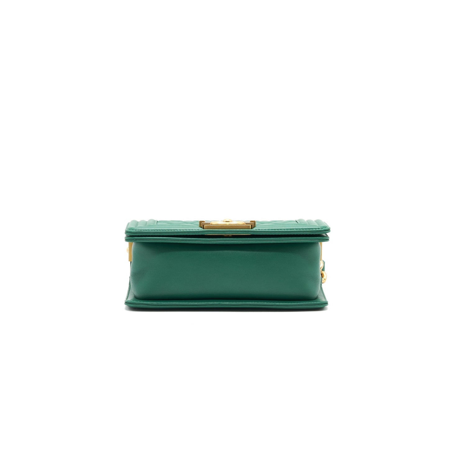 Chanel Small Leboy Lambskin Green